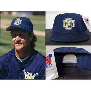 NEW Milwaukee Brewers 1994-96 Sports SPECIALTIES snapback hat navy Team MLB vtg
